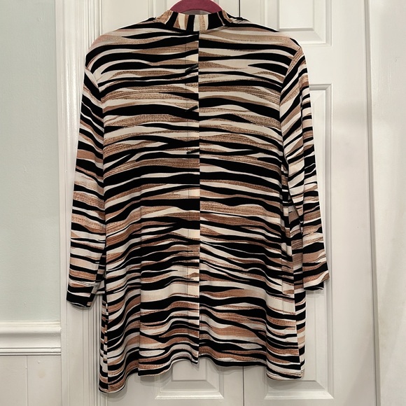 Chico’s Striped Open Cardigan - Picture 2 of 6